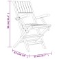 vidaXL Sedie da Giardino Pieghevoli 8pz 55x61x90cm Legno Massello Teak vidaXL Sedie da Giardino Pieghevoli 8pz 55x61x90cm Legno Massello Teak