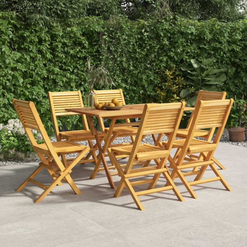 vidaXL Sedie da Giardino Pieghevoli 6pz 47x62x90cm Legno Massello Teak vidaXL Sedie da Giardino Pieghevoli 6pz 47x62x90cm Legno Massello Teak