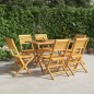 vidaXL Sedie da Giardino Pieghevoli 6pz 47x62x90cm Legno Massello Teak vidaXL Sedie da Giardino Pieghevoli 6pz 47x62x90cm Legno Massello Teak