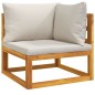 vidaXL Set Salotto Giardino 6pz Cuscini Grigio Chiaro Legno Massello vidaXL Set Salotto Giardino 6pz Cuscini Grigio Chiaro Legno Massello