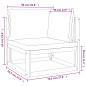 vidaXL Set Salotto Giardino 6pz Cuscini Grigio Chiaro Legno Massello vidaXL Set Salotto Giardino 6pz Cuscini Grigio Chiaro Legno Massello