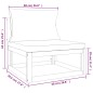 vidaXL Set Salotto Giardino 4pz Cuscini Grigio Chiaro Legno Massello vidaXL Set Salotto Giardino 4pz Cuscini Grigio Chiaro Legno Massello