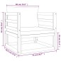vidaXL Set Salotto da Giardino 6pz con Cuscini Verdi in Legno Massello vidaXL Set Salotto da Giardino 6pz con Cuscini Verdi in Legno Massello