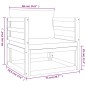 vidaXL Set Salotto da Giardino 7pz con Cuscini Verdi in Legno Massello vidaXL Set Salotto da Giardino 7pz con Cuscini Verdi in Legno Massello