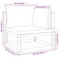 vidaXL Set Salotto da Giardino 9pz con Cuscini Verdi in Legno Massello
