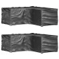 vidaXL Coperture Mobili da Giardino a L 2pz 12 Occhielli 185x185x70cm vidaXL Coperture Mobili da Giardino a L 2pz 12 Occhielli 185x185x70cm