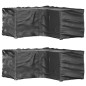 vidaXL Coperture Mobili da Giardino a L 2pz 12 Occhielli 185x185x90cm vidaXL Coperture Mobili da Giardino a L 2pz 12 Occhielli 185x185x90cm