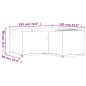 vidaXL Coperture Mobili da Giardino a L 2pz 12 Occhielli 185x185x90cm vidaXL Coperture Mobili da Giardino a L 2pz 12 Occhielli 185x185x90cm