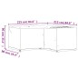 vidaXL Coperture Mobili da Giardino a L 2pz 16 Occhielli 215x215x90cm vidaXL Coperture Mobili da Giardino a L 2pz 16 Occhielli 215x215x90cm