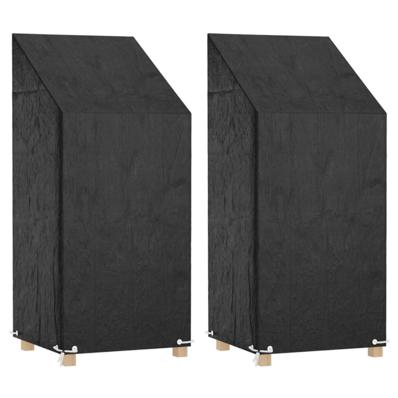 vidaXL Coprisedie Giardino 2pz 8 Occhielli 65x65x110/150cm Polietilene vidaXL Coprisedie Giardino 2pz 8 Occhielli 65x65x110/150cm Polietilene