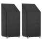 vidaXL Coprisedie Giardino 2pz 8 Occhielli 65x65x110/150cm Polietilene vidaXL Coprisedie Giardino 2pz 8 Occhielli 65x65x110/150cm Polietilene