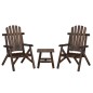 vidaXL Set Divani da Giardino 3 pz in Legno Massello di Abete