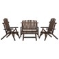 vidaXL Set Divani da Giardino 4 pz in Legno Massello di Abete vidaXL Set Divani da Giardino 4 pz in Legno Massello di Abete