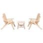 vidaXL Set Divani da Giardino 3 pz in Legno Massello di Abete
