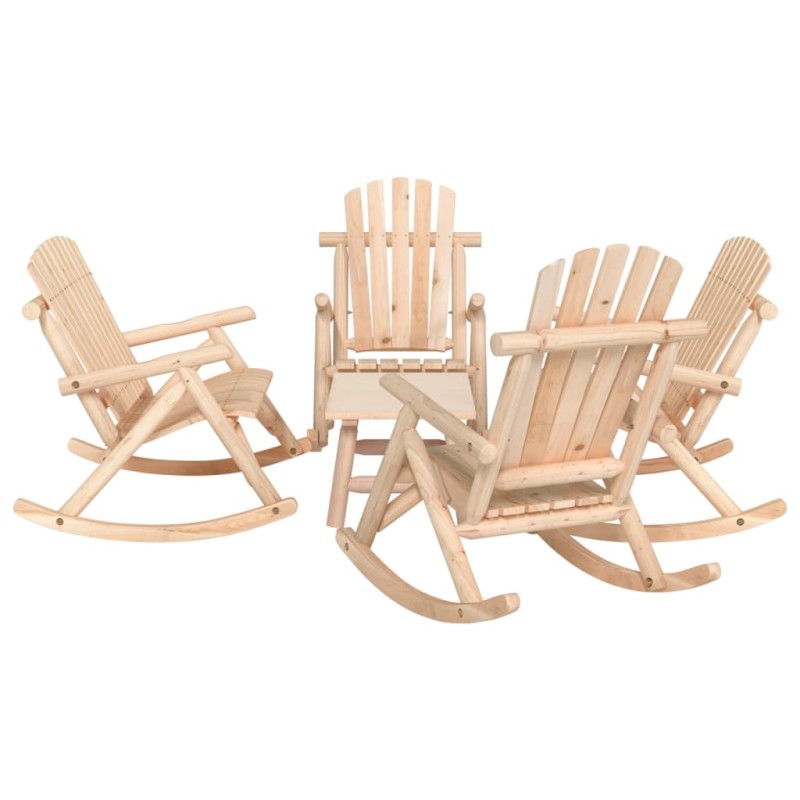 vidaXL Set Divani da Giardino 5 pz in Legno Massello di Abete vidaXL Set Divani da Giardino 5 pz in Legno Massello di Abete