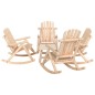 vidaXL Set Divani da Giardino 5 pz in Legno Massello di Abete vidaXL Set Divani da Giardino 5 pz in Legno Massello di Abete