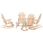 vidaXL Set Divani da Giardino 5 pz in Legno Massello di Abete vidaXL Set Divani da Giardino 5 pz in Legno Massello di Abete