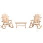 vidaXL Set Divani da Giardino 3 pz in Legno Massello di Abete vidaXL Set Divani da Giardino 3 pz in Legno Massello di Abete