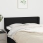 Testiera ad Orecchio Nera 147x16x78/88 cm in Tessuto Testiera ad Orecchio Nera 147x16x78/88 cm in Tessuto