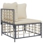 vidaXL Set Divani da Giardino 8 pz con Cuscini Antracite in Polyrattan vidaXL Set Divani da Giardino 8 pz con Cuscini Antracite in Polyrattan