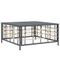 vidaXL Set Divani da Giardino 9 pz con Cuscini Antracite in Polyrattan vidaXL Set Divani da Giardino 9 pz con Cuscini Antracite in Polyrattan