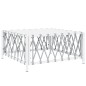 vidaXL Set Salotto da Giardino 5 pz con Cuscini in Acciaio Bianco vidaXL Set Salotto da Giardino 5 pz con Cuscini in Acciaio Bianco