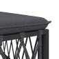 vidaXL Set Salotto da Giardino 5 pz con Cuscini in Acciaio Antracite vidaXL Set Salotto da Giardino 5 pz con Cuscini in Acciaio Antracite