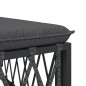 vidaXL Set Salotto da Giardino 5 pz con Cuscini in Acciaio Antracite vidaXL Set Salotto da Giardino 5 pz con Cuscini in Acciaio Antracite