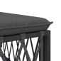 vidaXL Set Salotto da Giardino 4 pz con Cuscini in Acciaio Antracite vidaXL Set Salotto da Giardino 4 pz con Cuscini in Acciaio Antracite