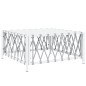 vidaXL Set Salotto da Giardino 8 pz con Cuscini in Acciaio Bianco vidaXL Set Salotto da Giardino 8 pz con Cuscini in Acciaio Bianco