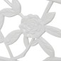 Panchina da Giardino 100 cm in Alluminio Pressofuso Bianco Panchina da Giardino 100 cm in Alluminio Pressofuso Bianco