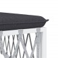 vidaXL Set Salotto da Giardino 7 pz con Cuscini in Acciaio Bianco