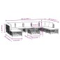 vidaXL Set Salotto da Giardino 10 pz con Cuscini Antracite in Acciaio vidaXL Set Salotto da Giardino 10 pz con Cuscini Antracite in Acciaio