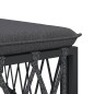 vidaXL Set Salotto da Giardino 10 pz con Cuscini Antracite in Acciaio vidaXL Set Salotto da Giardino 10 pz con Cuscini Antracite in Acciaio