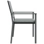 vidaXL Sedie da Giardino con Cuscini 4pz Nere 54x62,5x89 cm Polyrattan vidaXL Sedie da Giardino con Cuscini 4pz Nere 54x62,5x89 cm Polyrattan