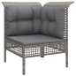 vidaXL Set Divani da Giardino 7 pz con Cuscini in Polyrattan Grigio vidaXL Set Divani da Giardino 7 pz con Cuscini in Polyrattan Grigio
