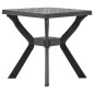Tavolo da Bistrot Antracite 70x70x72 cm in Plastica Tavolo da Bistrot Antracite 70x70x72 cm in Plastica