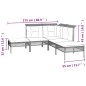 vidaXL Set Divani da Giardino 7 pz con Cuscini in Polyrattan Grigio vidaXL Set Divani da Giardino 7 pz con Cuscini in Polyrattan Grigio