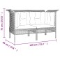 vidaXL Set Divani da Giardino 7 pz con Cuscini in Polyrattan Grigio vidaXL Set Divani da Giardino 7 pz con Cuscini in Polyrattan Grigio