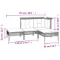 vidaXL Set Divani da Giardino 7 pz con Cuscini in Polyrattan Grigio vidaXL Set Divani da Giardino 7 pz con Cuscini in Polyrattan Grigio