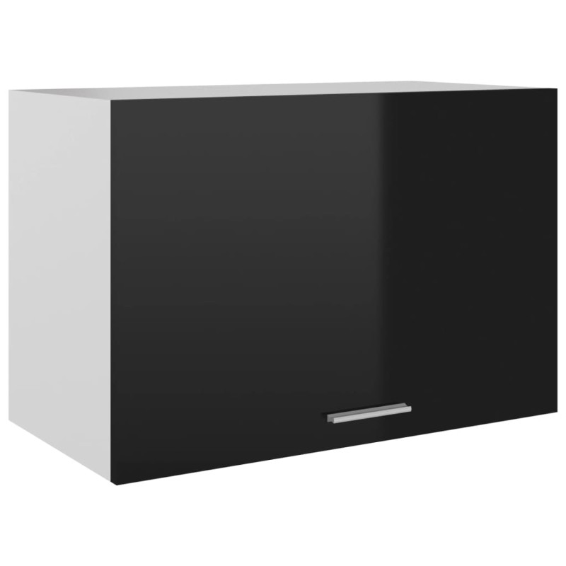 Armadio Sospeso Nero Lucido 60x31x40 cm in Truciolato Armadio Sospeso Nero Lucido 60x31x40 cm in Truciolato