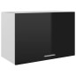 Armadio Sospeso Nero Lucido 60x31x40 cm in Truciolato Armadio Sospeso Nero Lucido 60x31x40 cm in Truciolato