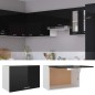 Armadio Sospeso Nero Lucido 60x31x40 cm in Truciolato Armadio Sospeso Nero Lucido 60x31x40 cm in Truciolato