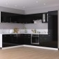 Armadio Sospeso Nero Lucido 60x31x40 cm in Truciolato Armadio Sospeso Nero Lucido 60x31x40 cm in Truciolato