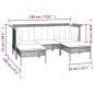 vidaXL Set Divani da Giardino 9 pz con Cuscini in Polyrattan Grigio vidaXL Set Divani da Giardino 9 pz con Cuscini in Polyrattan Grigio