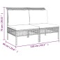 vidaXL Set Divani da Giardino 10 pz con Cuscini in Polyrattan Grigio vidaXL Set Divani da Giardino 10 pz con Cuscini in Polyrattan Grigio