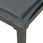 vidaXL Set Salotto da Giardino 5 pz Nero e Grigio in Polyrattan vidaXL Set Salotto da Giardino 5 pz Nero e Grigio in Polyrattan