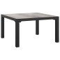 vidaXL Set Salotto da Giardino 5 pz Nero e Grigio in Polyrattan vidaXL Set Salotto da Giardino 5 pz Nero e Grigio in Polyrattan