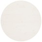 Piano Tavolo Bianco Ø90x2,5 cm in Legno Massello di Pino