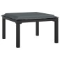 vidaXL Set Salotto da Giardino 7 pz Nero e Grigio in Polyrattan vidaXL Set Salotto da Giardino 7 pz Nero e Grigio in Polyrattan